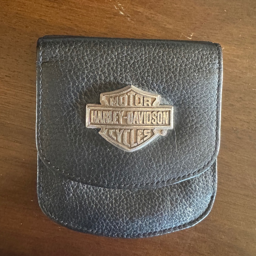 New black leather Harley Davidson wallet